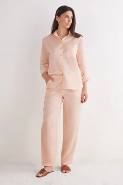 Pantalon en toile de lin