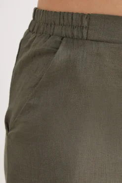 Pantalon en toile de lin