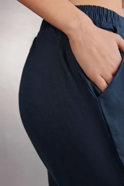 Pantalon en toile de lin