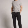 Pantalon long en coton avec nervure
