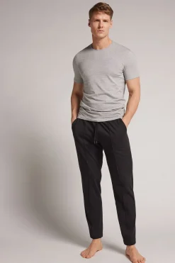 Pantalon long en coton avec nervure