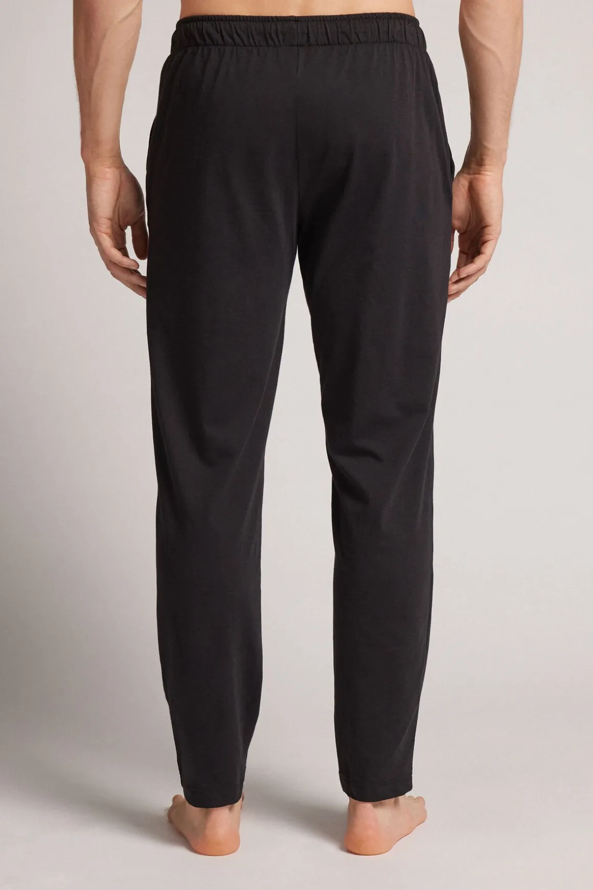 Pantalon long en coton avec nervure