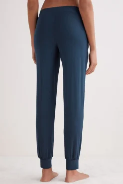 Pantalon long en modal avec chevilles resserrÉes