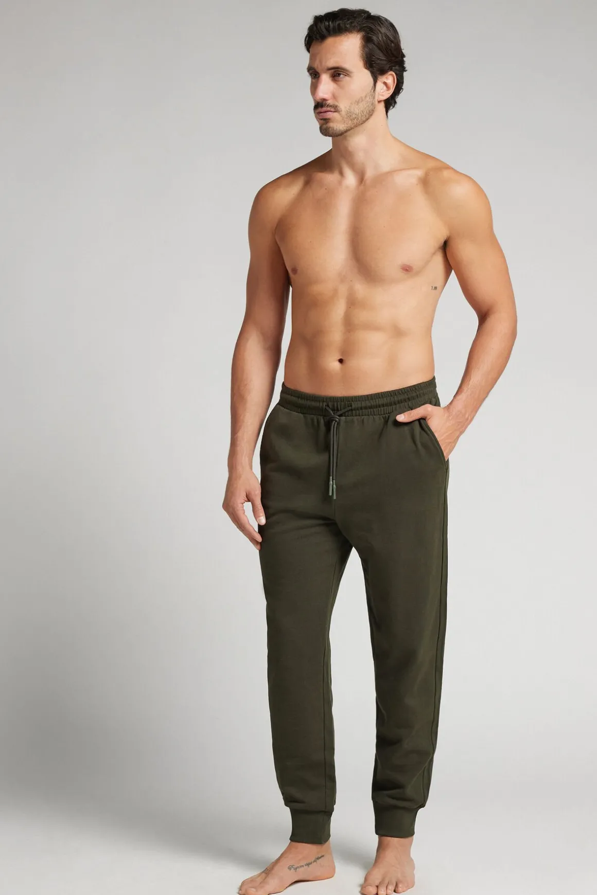 Pantalon long en molleton de coton