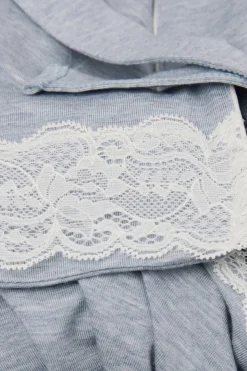 Peignoir en modal et dentelle