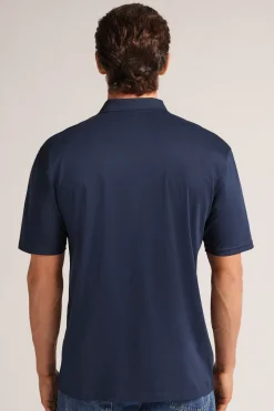 Polo à manches courtes avec zip en coton Premium mercerisÉ