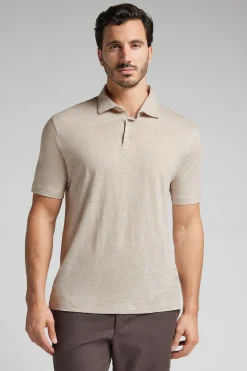 Polo manches courtes en lin