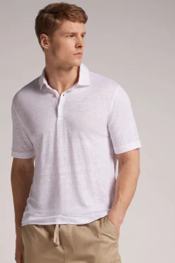 Polo manches courtes en lin