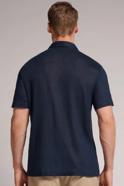 Polo manches courtes en lin