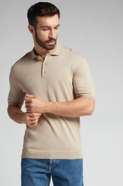 Polo manches courtes en maille de coton