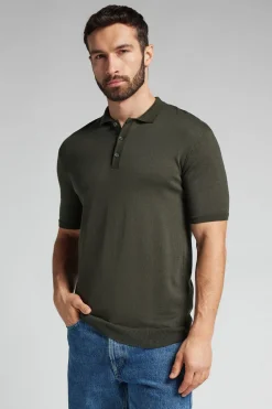 Polo manches courtes en maille de coton