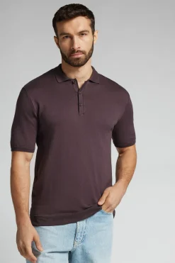 Polo manches courtes en maille de coton