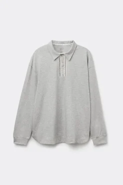 Polo manches longues en coton Superior DUSTY FLOWER