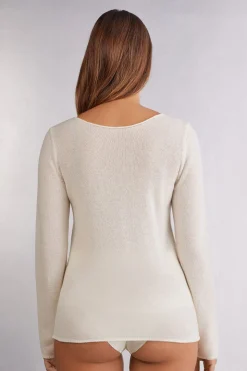 Pull en cachemire manches longues