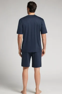 Pyjama Court en Coton Premium MercerisÉ