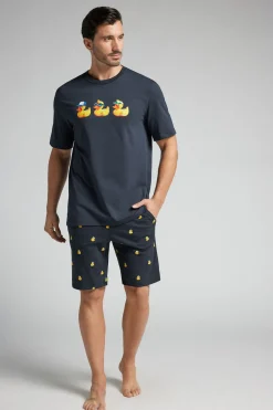 Set de pyjama court en coton imprimÉ canards
