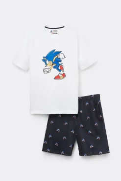 Set de pyjama court en coton imprimÉ Sonic