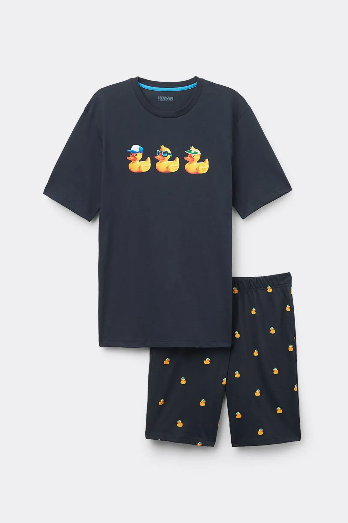 Set de pyjama court en coton imprimÉ canards