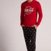 Set de pyjama long en coton avec logo Coca-Cola®