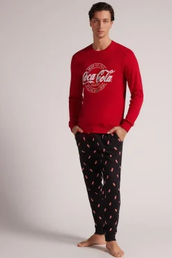 Set de pyjama long en coton avec logo Coca-Cola®