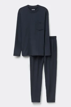 Set de pyjama long en molleton de modal