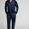Set de pyjama long en soie