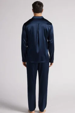Set de pyjama long en soie