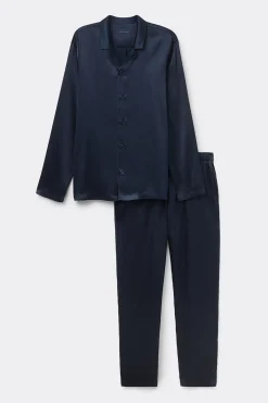 Set de pyjama long en soie