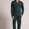 Set de pyjama long ouvert devant en coton
