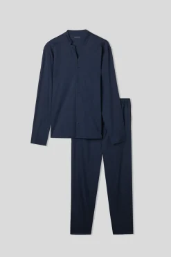 Set de pyjama long ouvert devant en coton