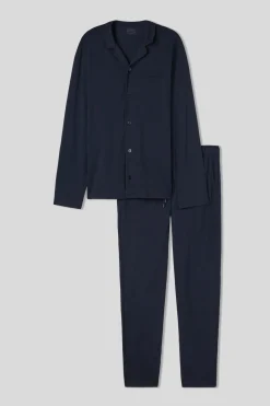 Set de pyjama long ouvert devant en coton Superior