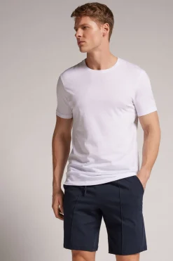Short en coton avec nervure