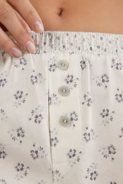 Short en coton Superior DUSTY FLOWER