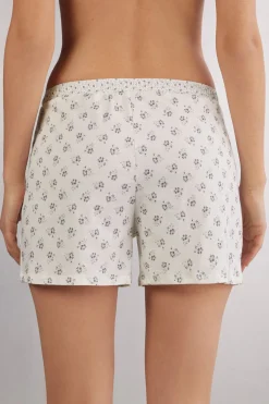 Short en coton Superior DUSTY FLOWER