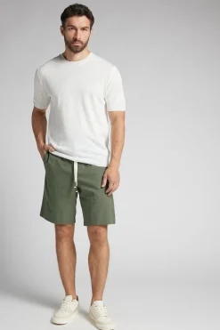 Short en lin et coton
