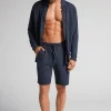 Short en piquÉ de modal et soie