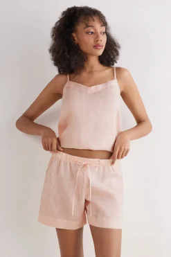 Short en toile de lin