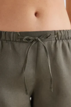 Short en toile de lin