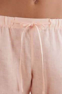 Short en toile de lin