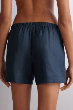 Short en toile de lin