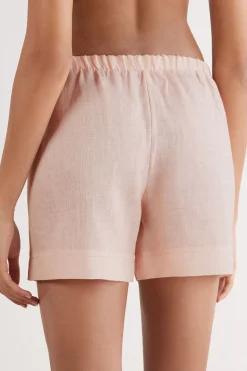 Short en toile de lin