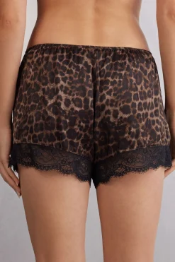 Short en viscose LUXURIOUS LEOPARD