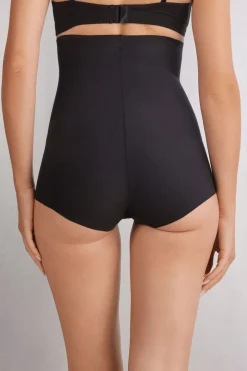 Shorty taille haute en cotton light shaping