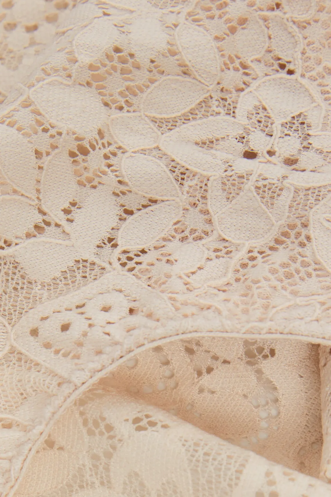Shorty taille haute en dentelle