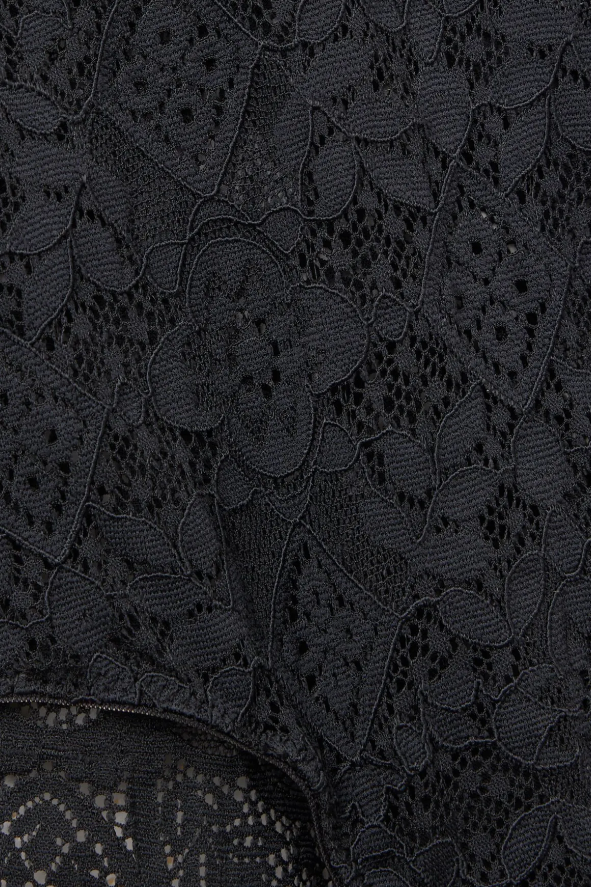 Shorty taille haute en dentelle