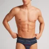 Slip en coton Superior imprimÉ rayÉ multicolore
