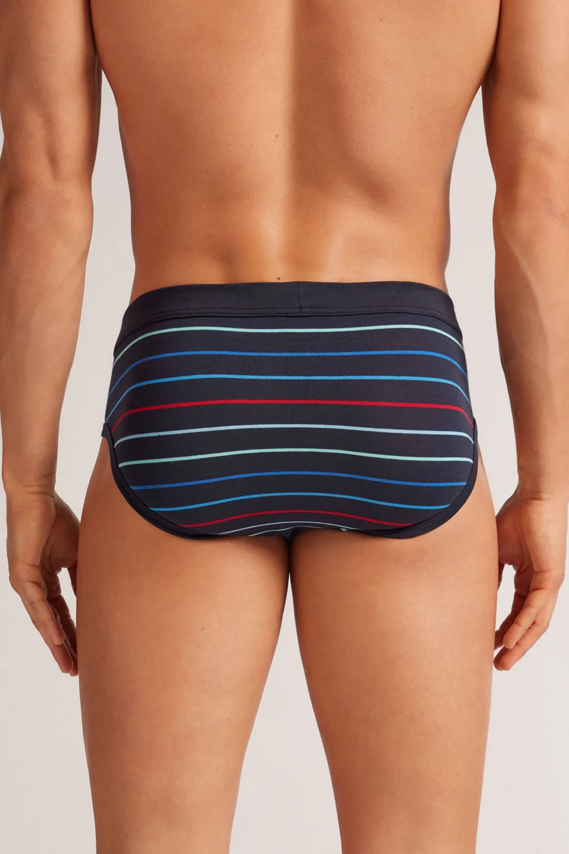 Slip en coton Superior imprimÉ rayÉ multicolore