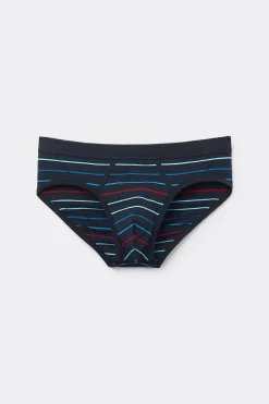 Slip en coton Superior imprimÉ rayÉ multicolore