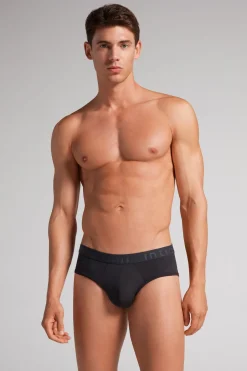 Slip pour homme en microfibre avec Élastique à logo