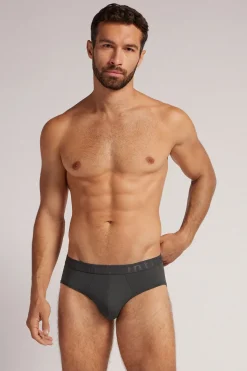 Slip pour homme en microfibre avec Élastique à logo